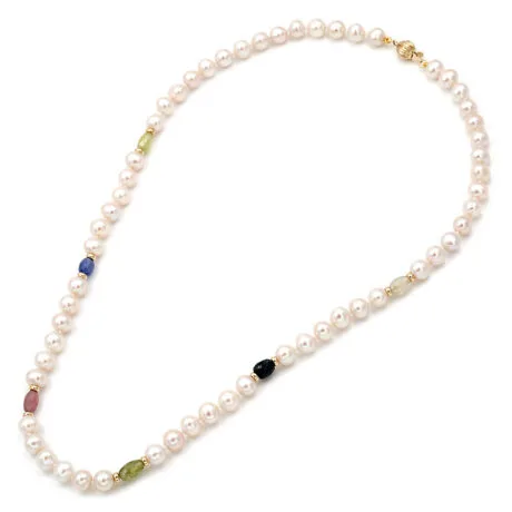FRESH WATER PEARL NECKLACE 6.0-6.5MM K14