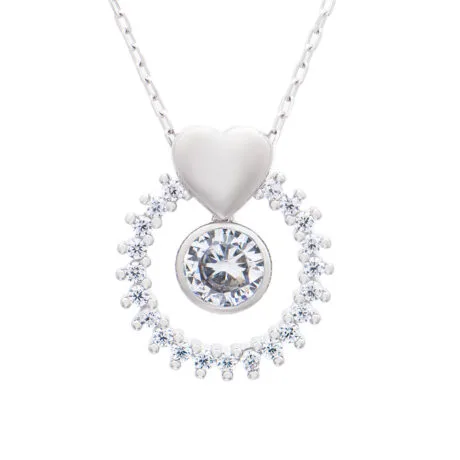 HEART NECKLACE SILVER 925