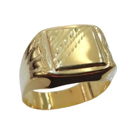 MAN SIGNET RING GOLD 14CT