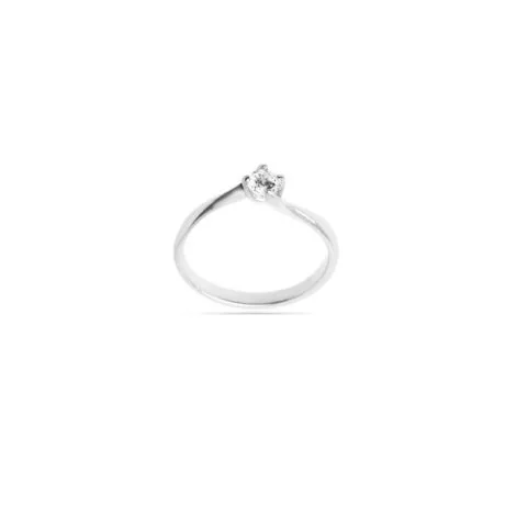 BRILLIANT DIAMOND 0,22 CT ENGAGEMENT RING WHITEGOLD 18CT DL005
