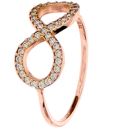 INFINITY RING ROSE-GOLD 14 CT