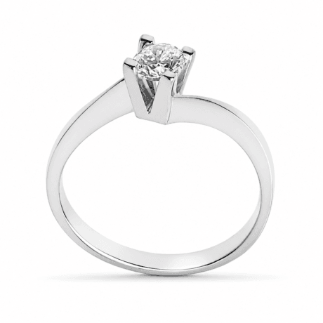 BRILLIANT CUT DIAMOND 0,25 CT ENGAGEMENT RING WHITEGOLD 18CT DL018