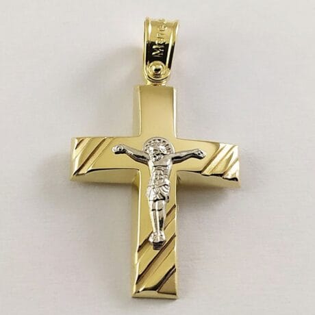CRUCIFIX FOR MAN 14 CARAT GOLD
