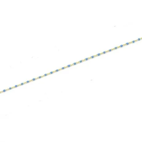 ANKLE BRACELET TURQUOISE GOLDPLATED 925