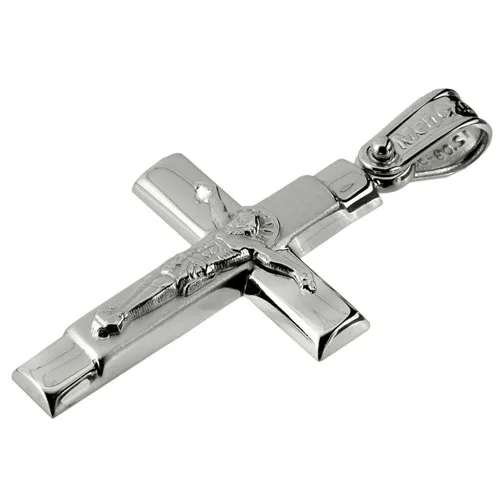CRUCIFIX WHITEGOLD 14 CARAT