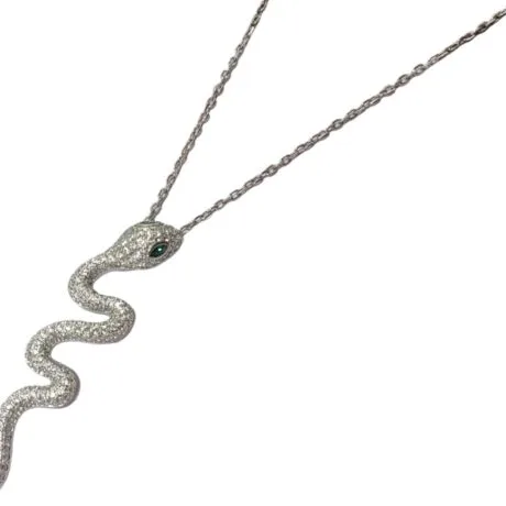 SNAKE NECKLACE SILVER 925