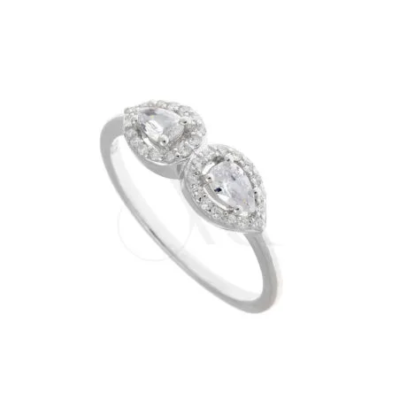 SILVER RING WITH STONES 925
