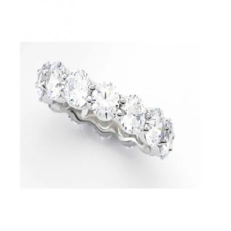 ETERNITY BAND ROUND CUT SILVER 925