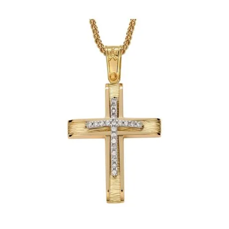 CROSS FOR GIRL 14 CARAT GOLD