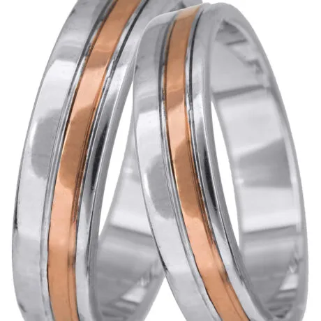 WEDDING BANDS 14 CARAT GOLD TWO-TONE