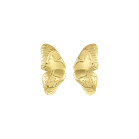 BUTTERFLIES EARRINGS GOLD SILVER 925