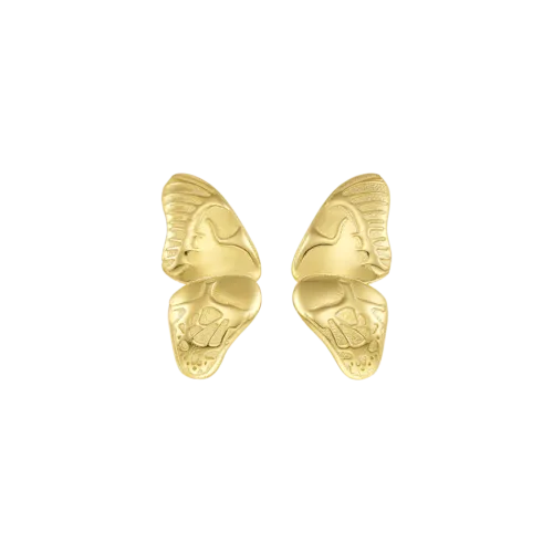 BUTTERFLIES EARRINGS GOLD SILVER 925