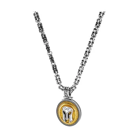 ARMOUR PENDANT OXIDE TWO-TONE 925
