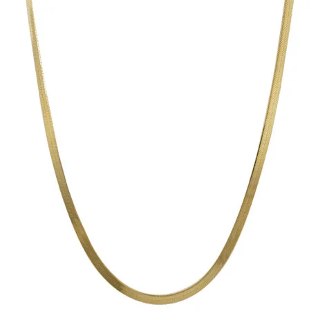 SNAKE CHAIN NECKLACE GOLDPLATED SILVER 925