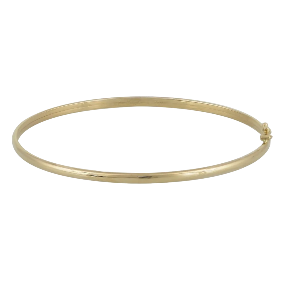 POLISHED BANGLE BRACELET 14 CARAT GOLD