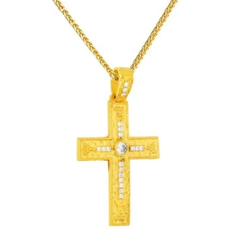 BYZANTINE CROSS 14 CARAT GOLD