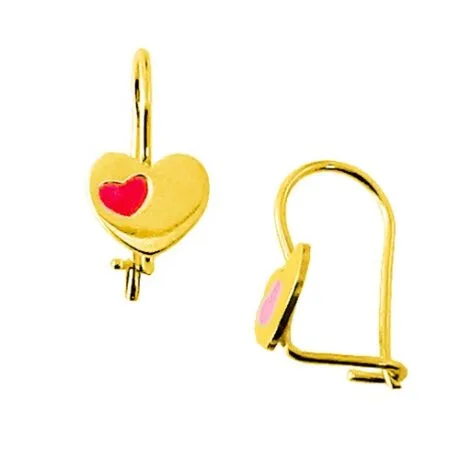 HEART EARRINGS 9 CARAT GOLD