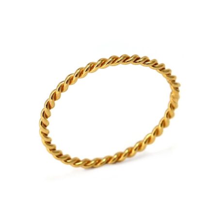 TWISTED RING 14 CARAT GOLD