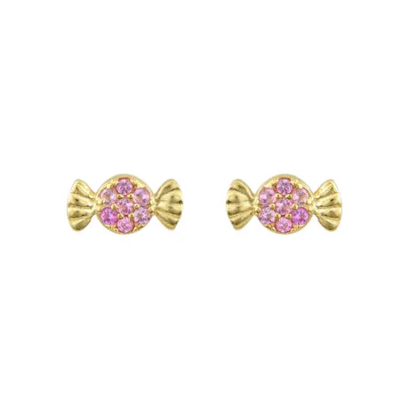 CANDY EARRINGS GOLD PLATED SILVER 925