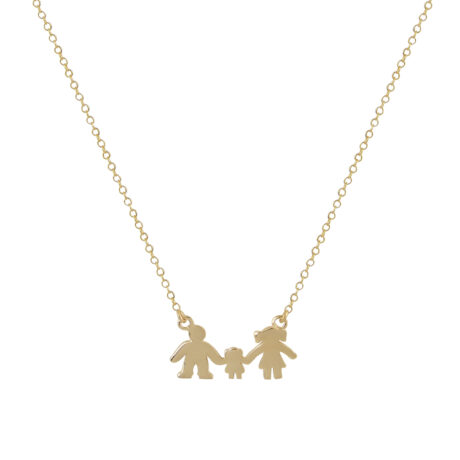 FAMILY NECKLACE GOLDPLATED SILVER 925