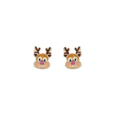 RUDOLF REINDEER EARRINGS SILVER 925