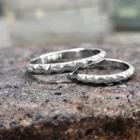 wedding bands solid handmade