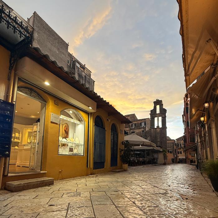 cicero jewelry store in corfu old town greece