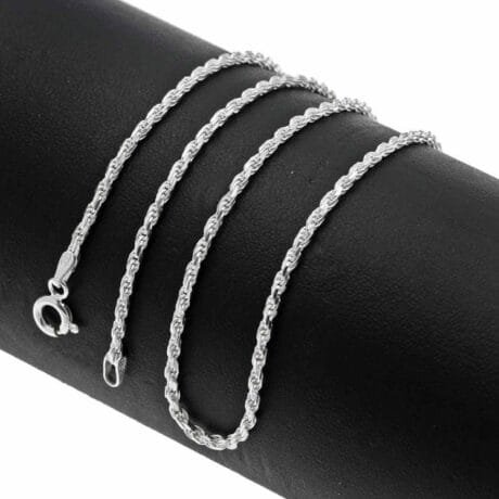 Rope Chain Necklace 1.5mm Silver 925